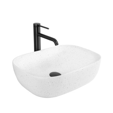 REA-U4001 - Επιτραπέζιος νιπτήρας BELINDA 33,5x46,5 εκ. κεραμικός/ματ λευκός