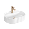 REA-U4003 - Νιπτήρας για πάγκο MARCELA 35,5x50 cm κεραμικός/γυαλιστερό λευκό