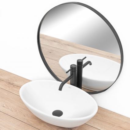 REA-U4603 - Επιτραπέζιος νιπτήρας PAMELA 33x53 εκ., κεραμικός, γυαλιστερό λευκό