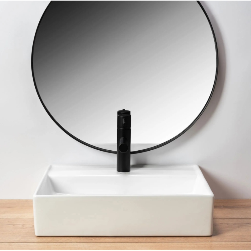 REA-U5000 - Επικαθήμενος νιπτήρας VALERIA 35,5x50,5 cm κεραμικός/γυαλιστερό λευκό