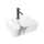 REA-U5052 - Νιπτήρας για τοποθέτηση πάνω σε πάγκο KELLY 38x49 cm, κεραμικός, λευκός με μαρμάρινη όψη