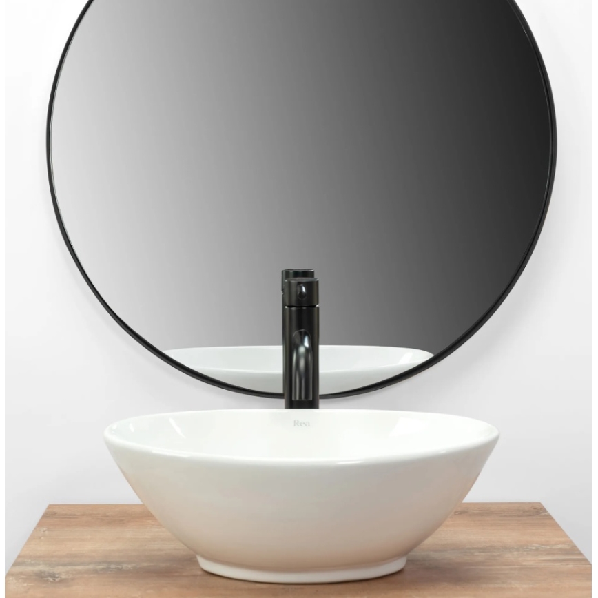 REA-U5804 - Επιτραπέζιος νιπτήρας PAMELA MINI 26,5x40 cm κεραμικός/γυαλιστερό λευκό