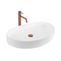 REA-U6371 - Επιτραπέζιος νιπτήρας JOANA 40,5x65,5 cm κεραμικός/γυαλιστερό λευκό