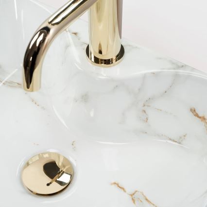 REA-U6504 - Επιτραπέζιος νιπτήρας KELLY MINI 31x41 cm κεραμικός/απομίμηση πέτρας