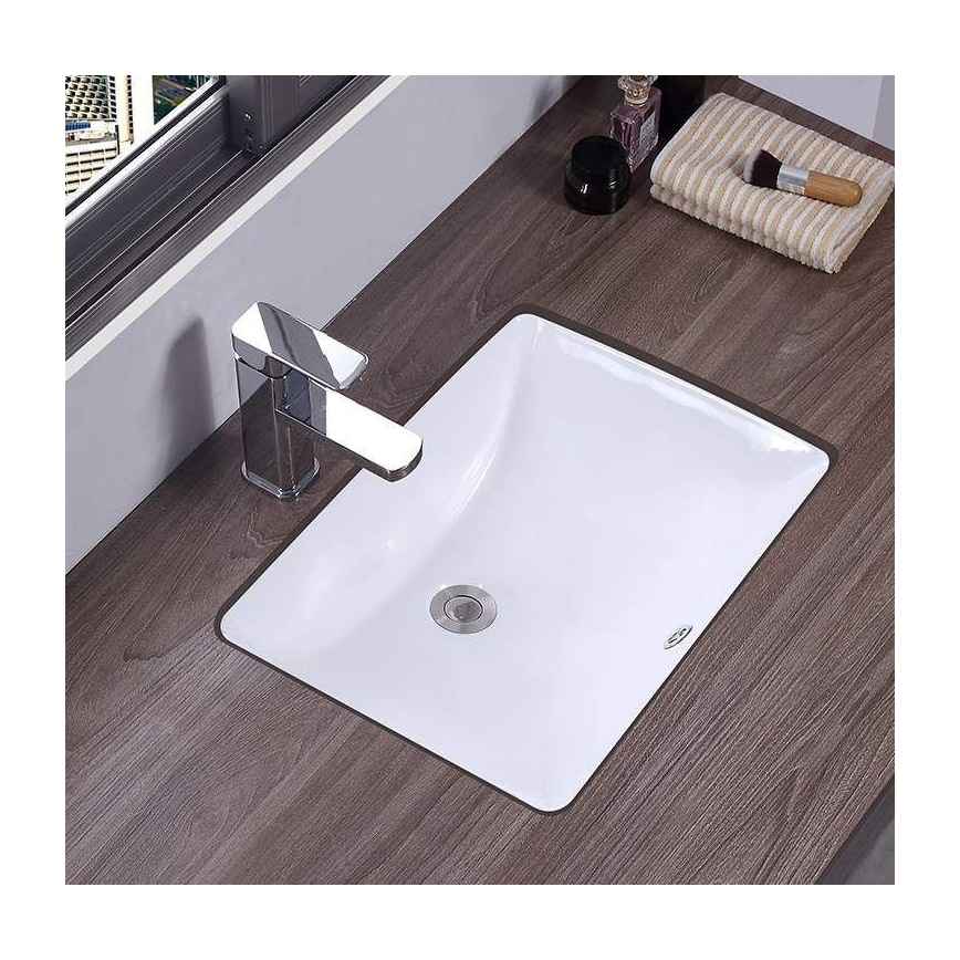 REA-U6653 - Νιπτήρας εντοιχισμού ADELA 33x46 cm, κεραμικός/γυαλιστερό λευκό