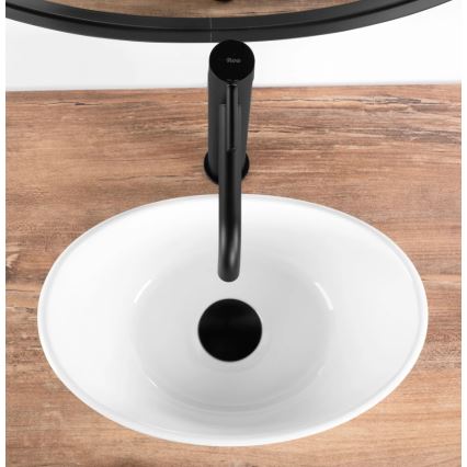 REA-U6803 - Επιτραπέζιος νιπτήρας KATE 24,5x36,5 cm κεραμικός/γυαλιστερό λευκό