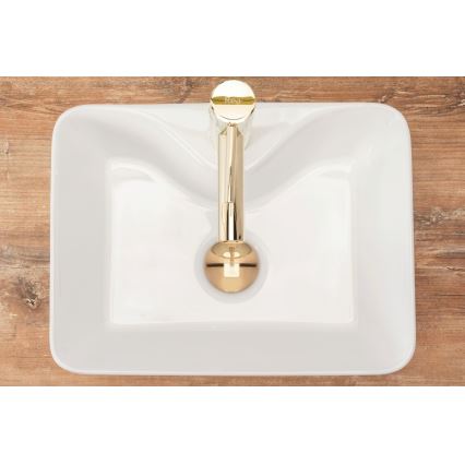 REA-U8196 - Νιπτήρας για επιτραπέζια τοποθέτηση KELLY MINI 31x41 cm κεραμικός/γυαλιστερό λευκό