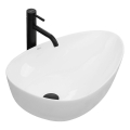 REA-U8536 - Νιπτήρας για πάγκο GRETA 39x56 cm κεραμικός/γυαλιστερό λευκό