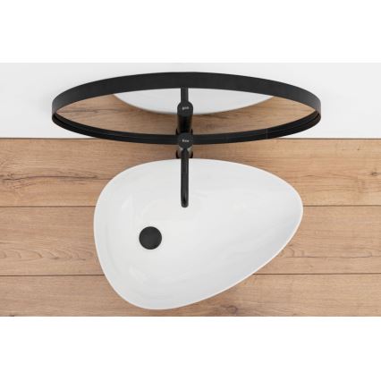 REA-U8536 - Νιπτήρας για πάγκο GRETA 39x56 cm κεραμικός/γυαλιστερό λευκό