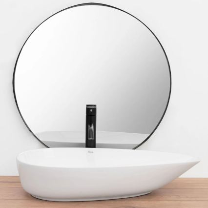 REA-U8537 - Νιπτήρας επιτραπέζιος GRETA 40x65,5 cm κεραμικός/γυαλιστερό λευκό