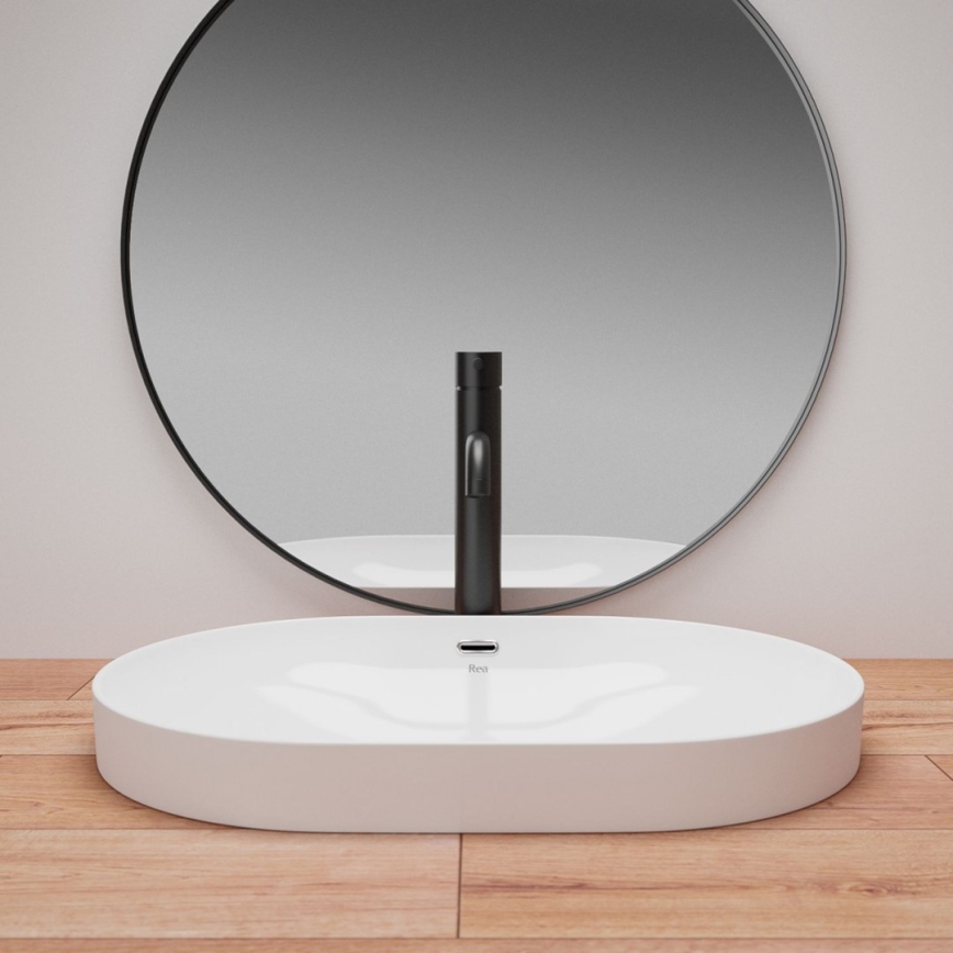 REA-U8700 - Επιτραπέζιος νιπτήρας ARLETA 42x61,5 cm κεραμικός/γυαλιστερό λευκό