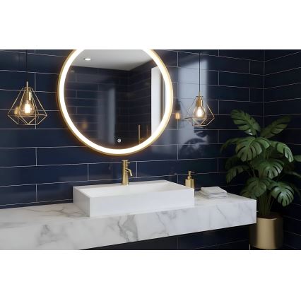 REA-U8902 - Επιτραπέζιος νιπτήρας GOYA 46x70 cm σύνθετος λίθος/ματ λευκό