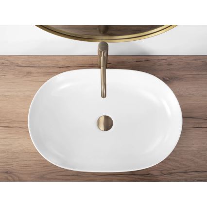 REA-U9653 - Επιτραπέζιος νιπτήρας CLEO 41x60,5 cm κεραμικός/ματ λευκός