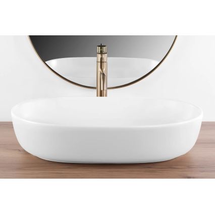 REA-U9653 - Επιτραπέζιος νιπτήρας CLEO 41x60,5 cm κεραμικός/ματ λευκός