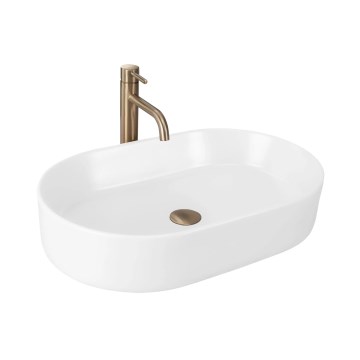 REA-U9657 - Νιπτήρας για πάγκο NADIA 38,5x61 cm κεραμικός/ματ λευκός