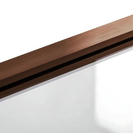 REA-W5696 - Πτυσσόμενη πόρτα μπανιέρας AGAT 140x80 cm με φινίρισμα βουρτσισμένου χαλκού/διάφανο