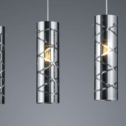 Reality - Κρεμαστό φωτιστικό ράγα ROMANO 3xE27/40W/230V