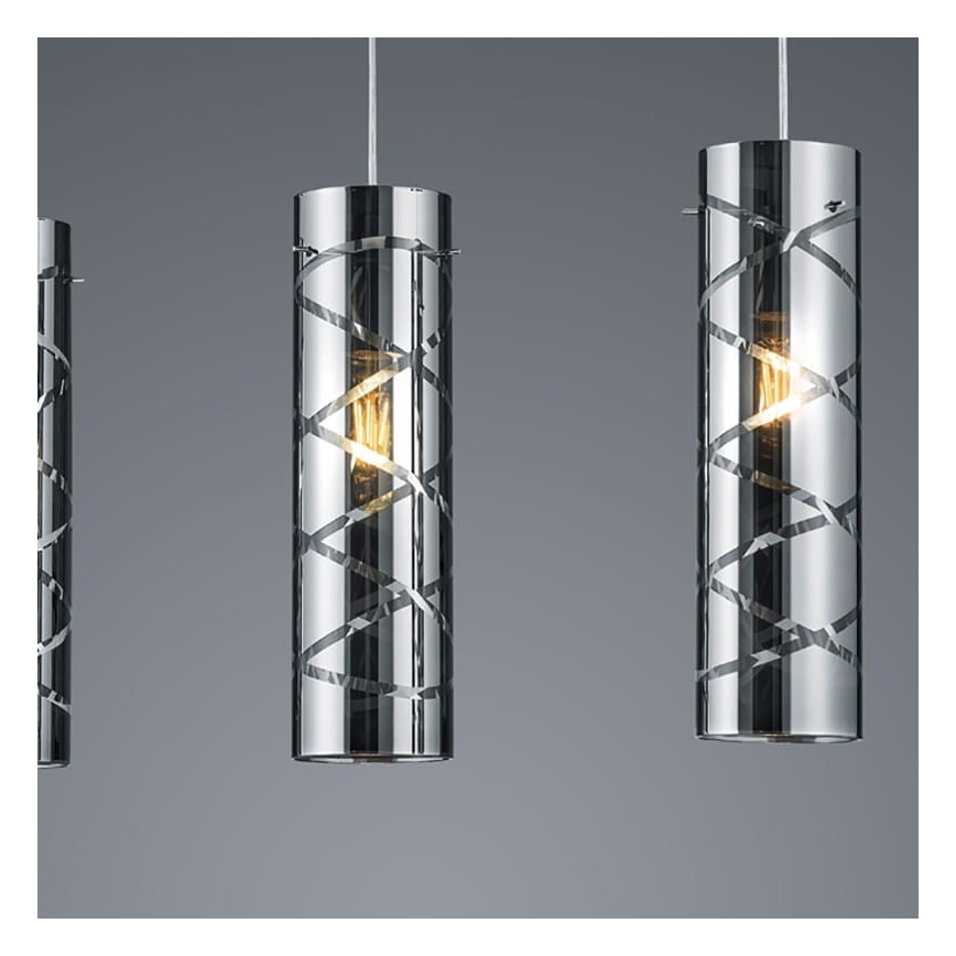 Reality - Κρεμαστό φωτιστικό ράγα ROMANO 3xE27/40W/230V