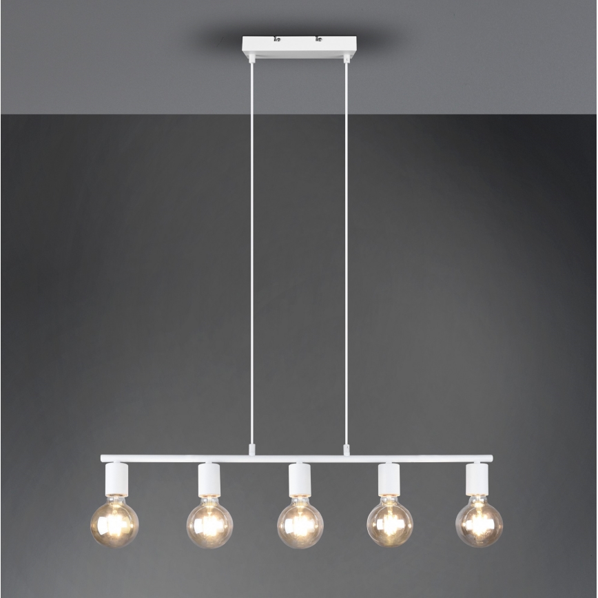 Reality - Κρεμαστό φωτιστικό ράγα VANNES 5xE27/40W/230V