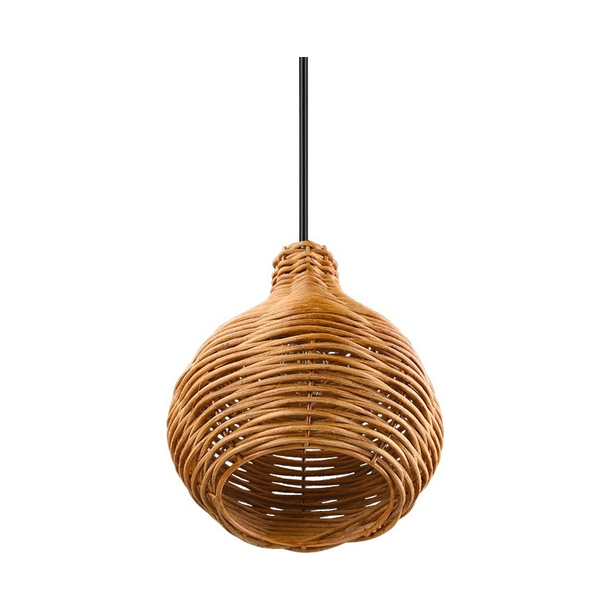 Reality - Κρεμαστό φωτιστικό με καλώδιο SPROUT 1xE14/40W/230V καφέ/ρατάν