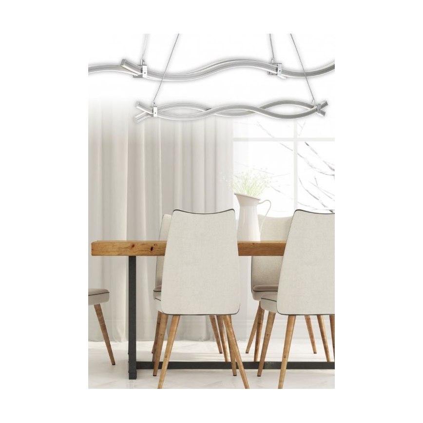 Reality - Κρεμαστό φωτιστικό οροφής LED  WAVE LED/16W/230V + LED/9W