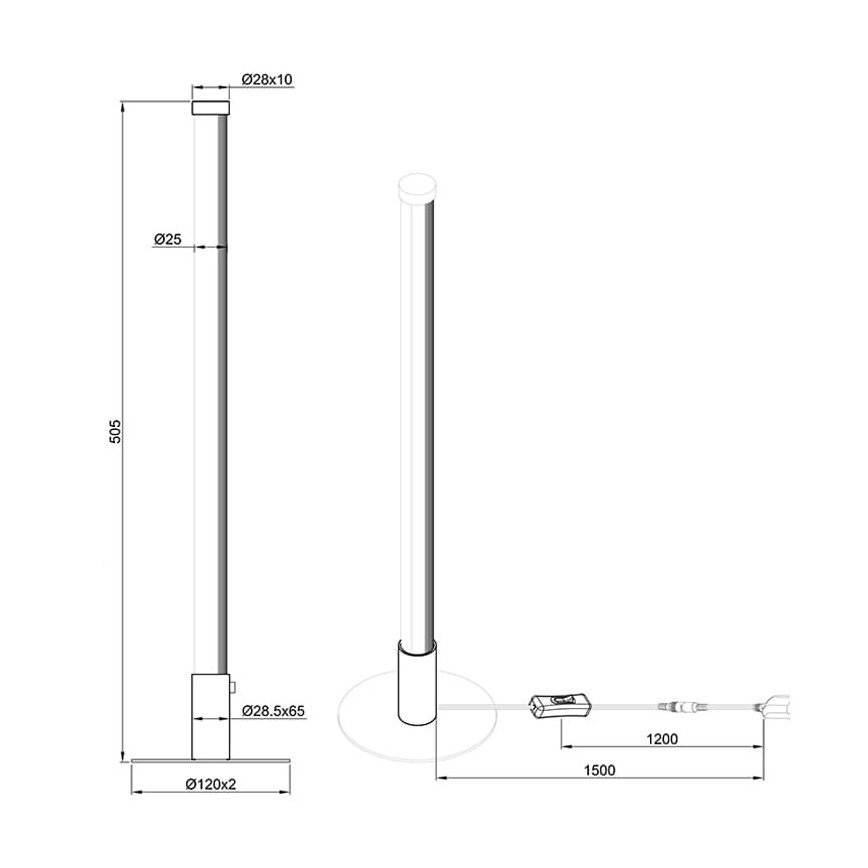Reality - LED Dimmable επιτραπέζιο φωτιστικό SMARAGD LED/6W/230V 3000-6000K Wi-Fi