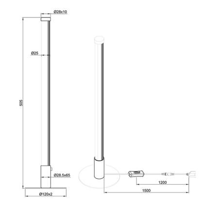 Reality - LED Dimmable επιτραπέζιο φωτιστικό SMARAGD LED/6W/230V 3000-6000K Wi-Fi