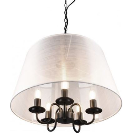 Φωτιστικό οροφής LED με αλυσίδα CIMA 5xE14/40W/230V γκρι