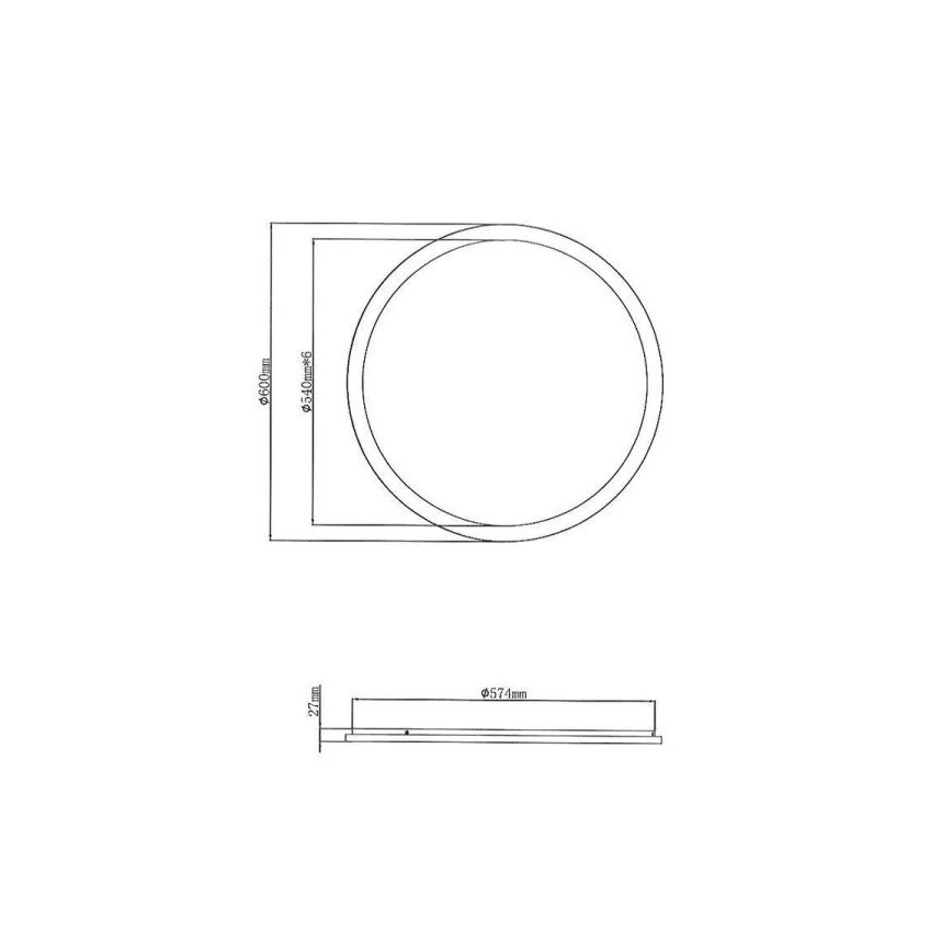 Reality - LED Οροφιαίο φωτιστικό μπάνιου CAMILLUS LED/30W/230V IP44