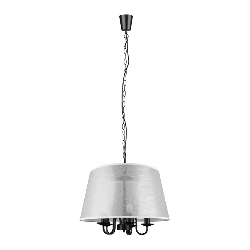 Φωτιστικό οροφής LED με αλυσίδα CIMA 5xE14/40W/230V γκρι