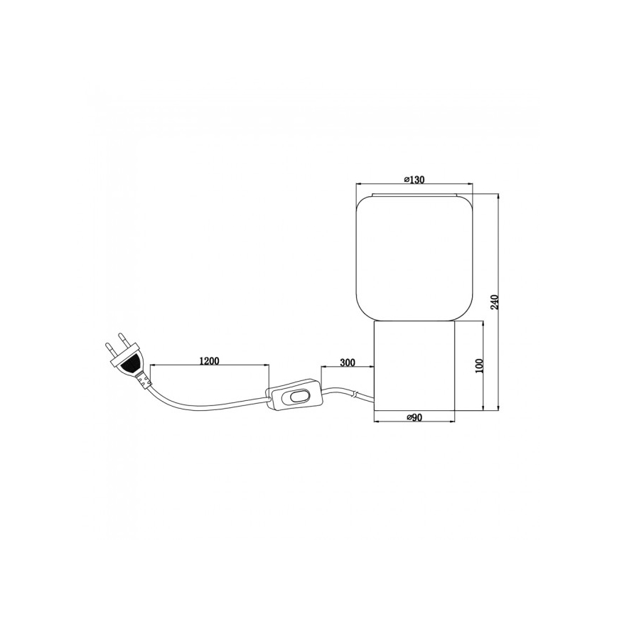 Reality - Επιτραπέζια λάμπα NICO 1xE27/40W/230V