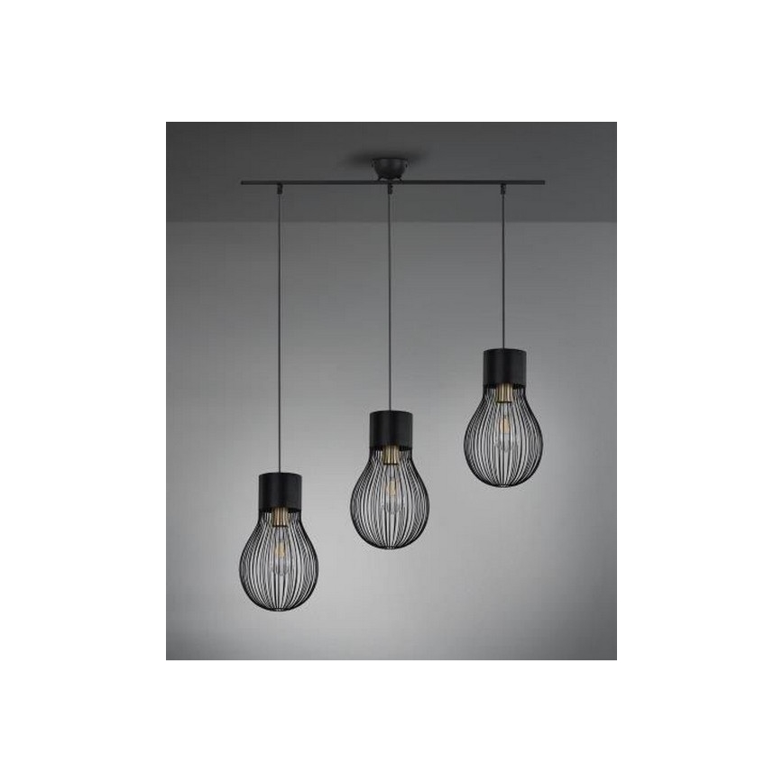 Reality - Κρεμαστό φωτιστικό οροφής ράγα DAVE 3xE27/40W/230V