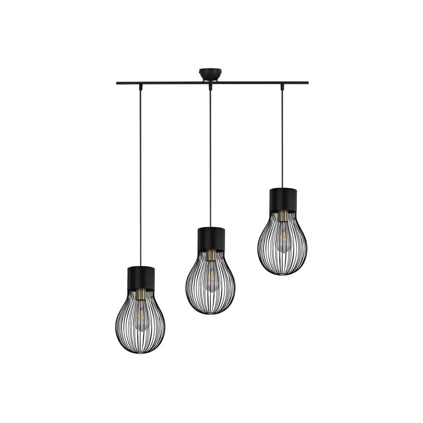 Reality - Κρεμαστό φωτιστικό οροφής ράγα DAVE 3xE27/40W/230V