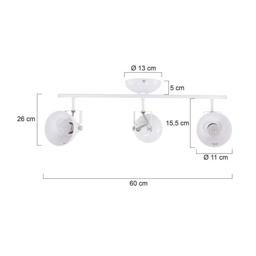 Reality - Σποτάκι GINA 3xE14/40W/230V λευκό
