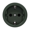Reblig - Ρετρό επιτοίχια πρίζα χωρίς πλαίσιο SCHUKO 230V/16A πράσινη