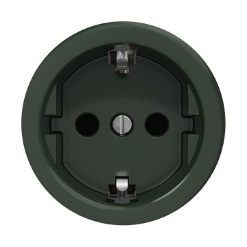 Reblig - Ρετρό επιτοίχια πρίζα χωρίς πλαίσιο SCHUKO 230V/16A πράσινη