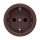 Reblig - Ρετρό οικιακή πρίζα SCHUKO χωρίς πλαίσιο, 230V/16A, καφέ
