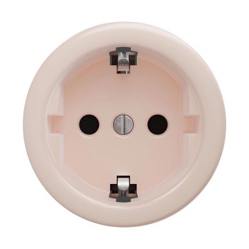Reblig - Ρετρό οικιακή πρίζα SCHUKO χωρίς πλαίσιο, 230V/16A, σε παλαιό ροζ
