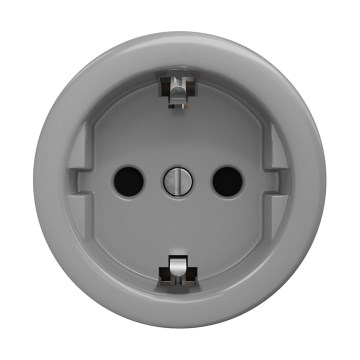 Reblig - Ρετρό οικιακή πρίζα χωρίς πλαίσιο SCHUKO 230V/16A γκρι