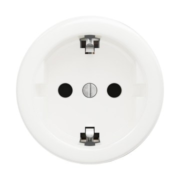 Reblig - Retro πρίζα τοίχου SCHUKO χωρίς πλαίσιο 230V/16A χιονόλευκη