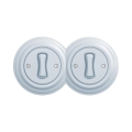 Reblig - Διπλός ρετρό μονοπολικός διακόπτης με πλαίσιο αρ. 1, μπλε