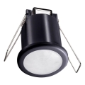 Recessed motion αισθητήρας PIR 360° 400W/230V μαύρο