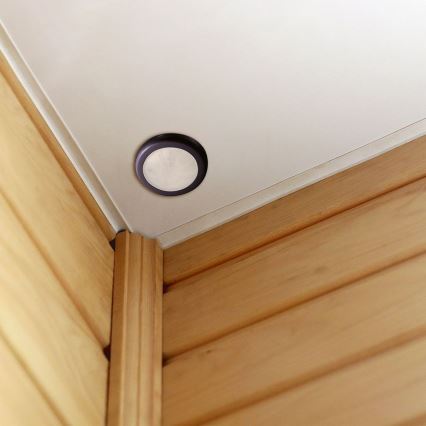 Recessed motion αισθητήρας PIR 360° 400W/230V μαύρο