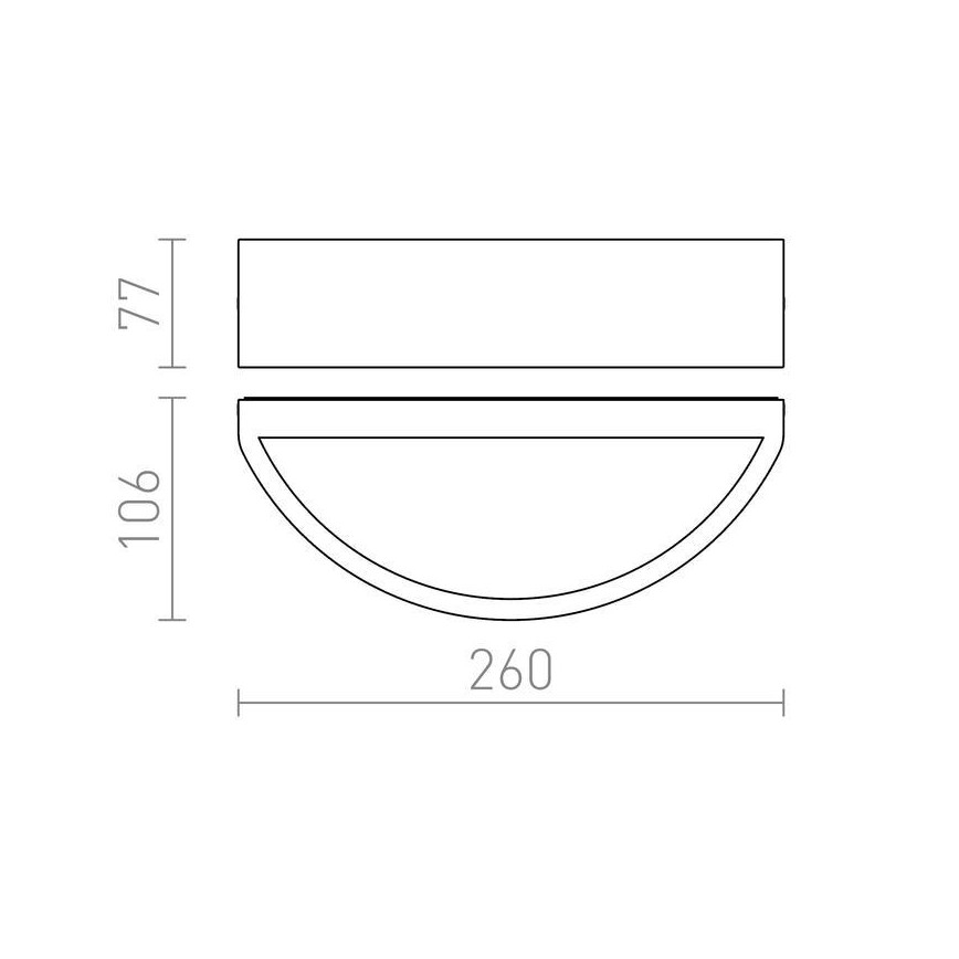 RED - Design Rendl -R10366 - Εξωτερικό φωτιστικό τοίχου LESA 1xE27/26W/230V IP54