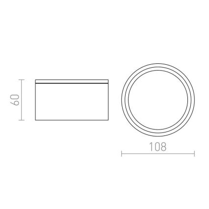 RED - Design Rendl - R10428 - Φωτιστικό οροφής εξωτερικού χώρου MERIDO 1xGX53/11W/230V IP44 λευκό