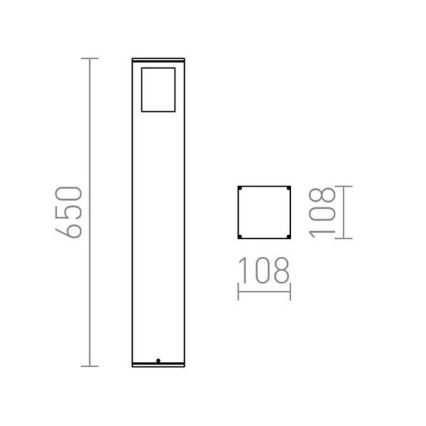 RED - Design Rendl - R10433 - Λάμπα εξωτερικού χώρου PONDER 1xE27/18W/230V IP44 μαύρο