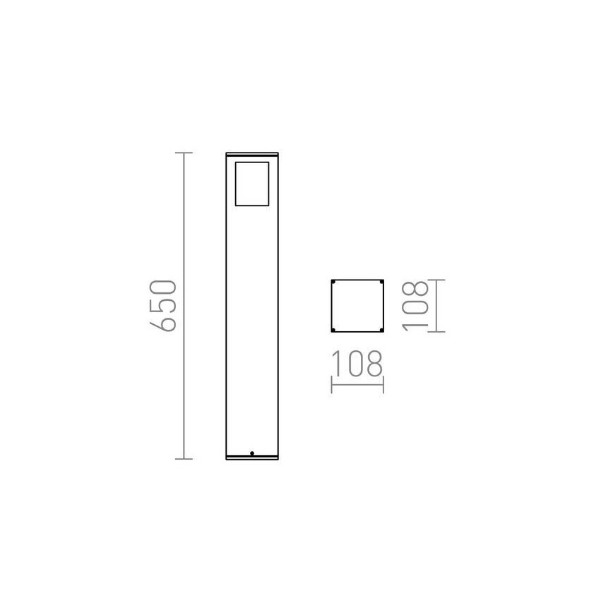 RED - Design Rendl - R10433 - Λάμπα εξωτερικού χώρου PONDER 1xE27/18W/230V IP44 μαύρο