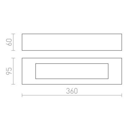 RED - Design Rendl - R10446 - Φωτιστικό τοίχου ROLO 2xE14/40W/230V