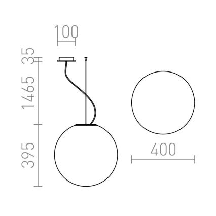 RED - Design Rendl - R10479 - Πολύφωτο κρεμαστό LUNEA 1xE27/70W/230V