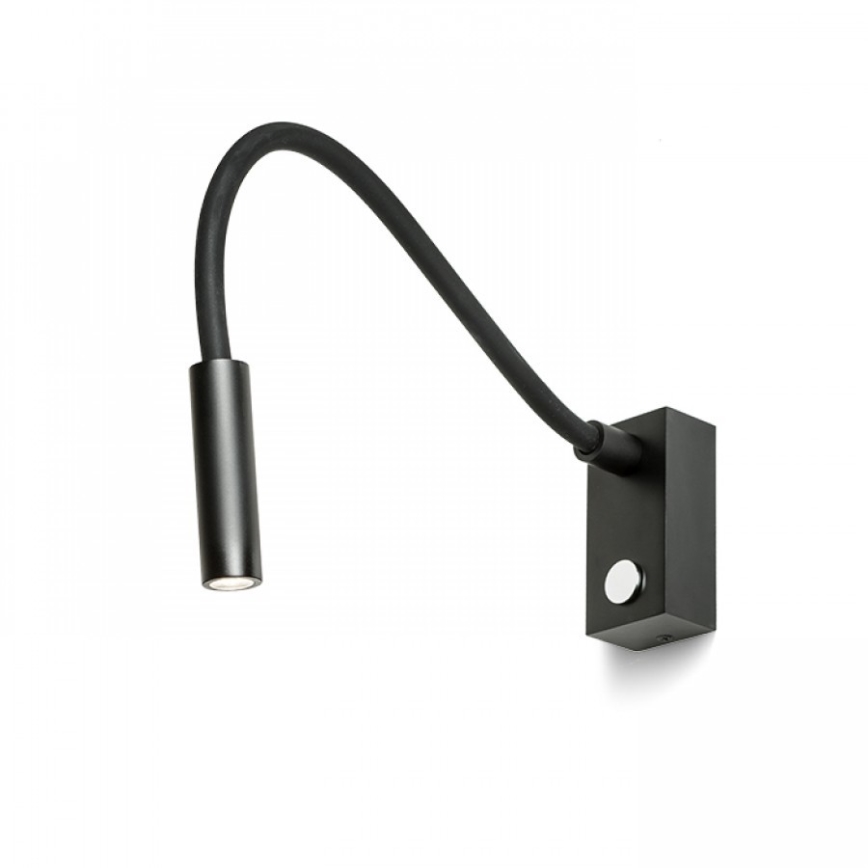 RED - Design Rendl - R10541 - Ευέλικτο φωτιστικό LED AIM LED/3W/230V μαύρο